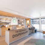 Snowmass Dispensary with a view of the mountains